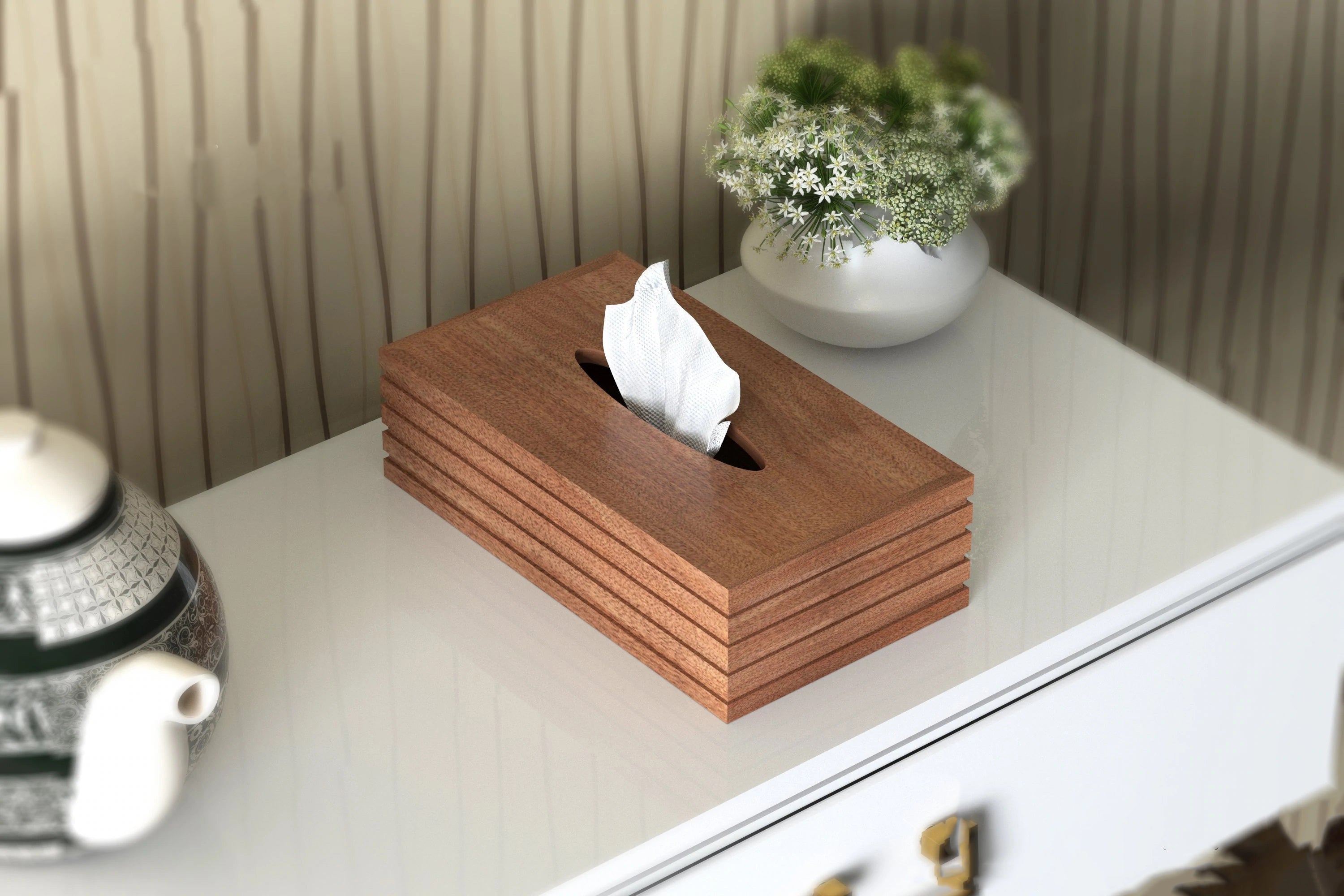 Groove Tissue Box