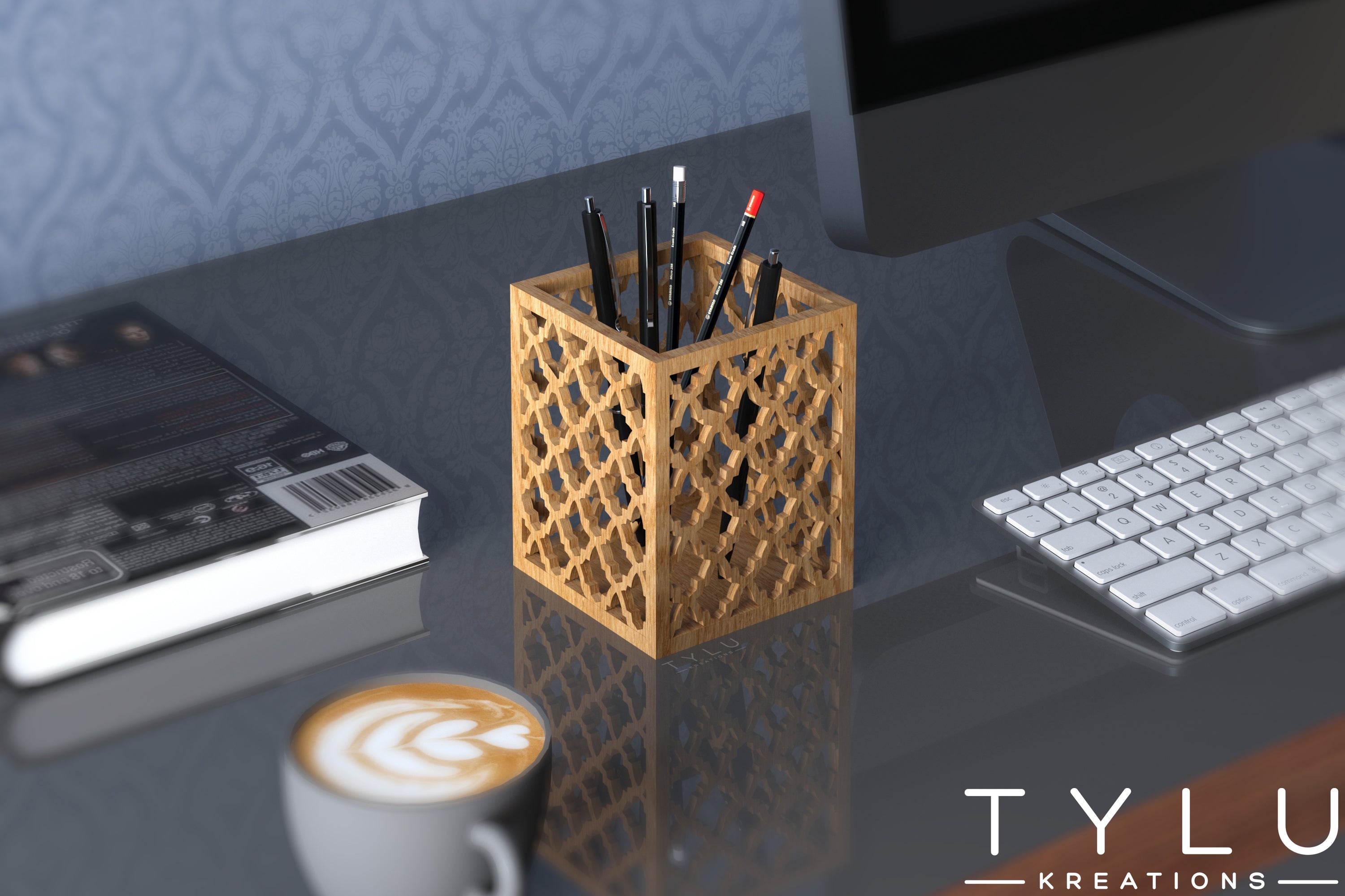 Patterned Pen Stand