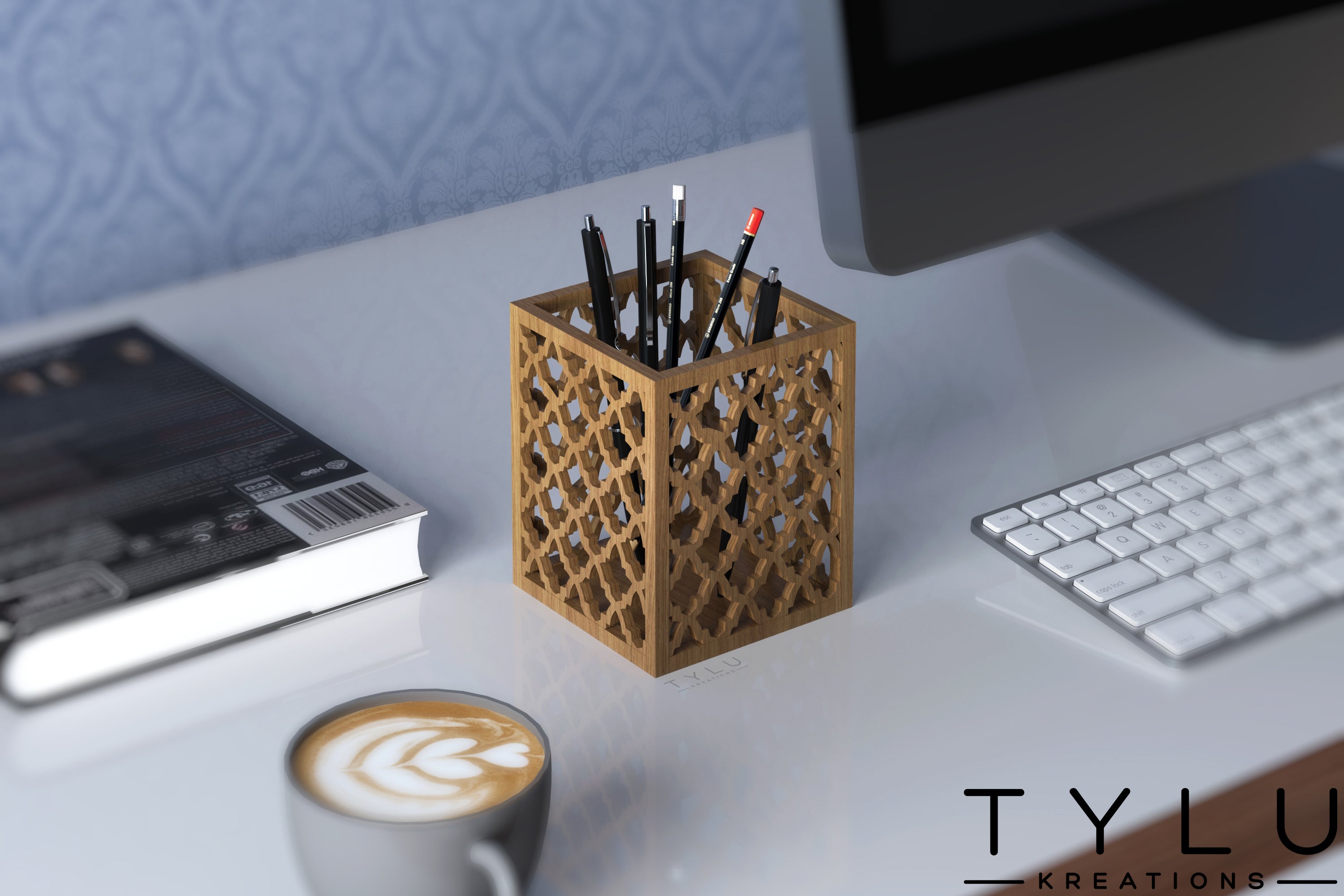 Patterned Pen Stand
