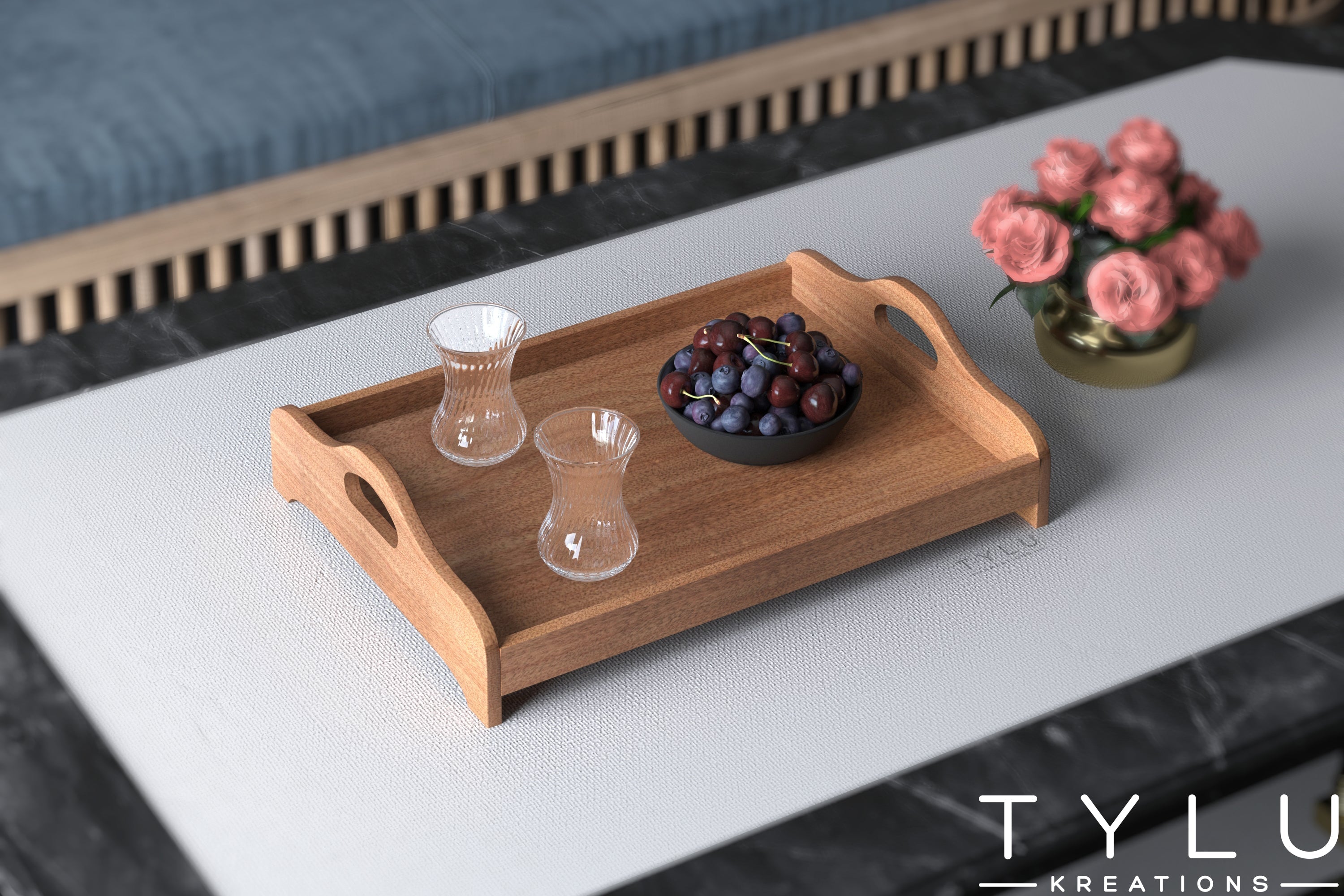 Wooden Serving Tray 2