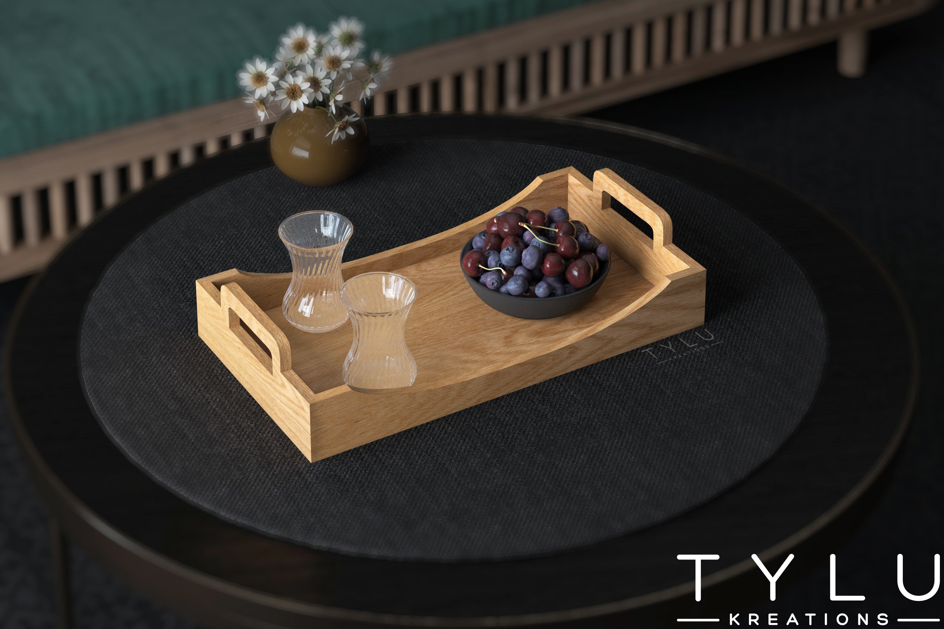 Wooden Serving Tray 3