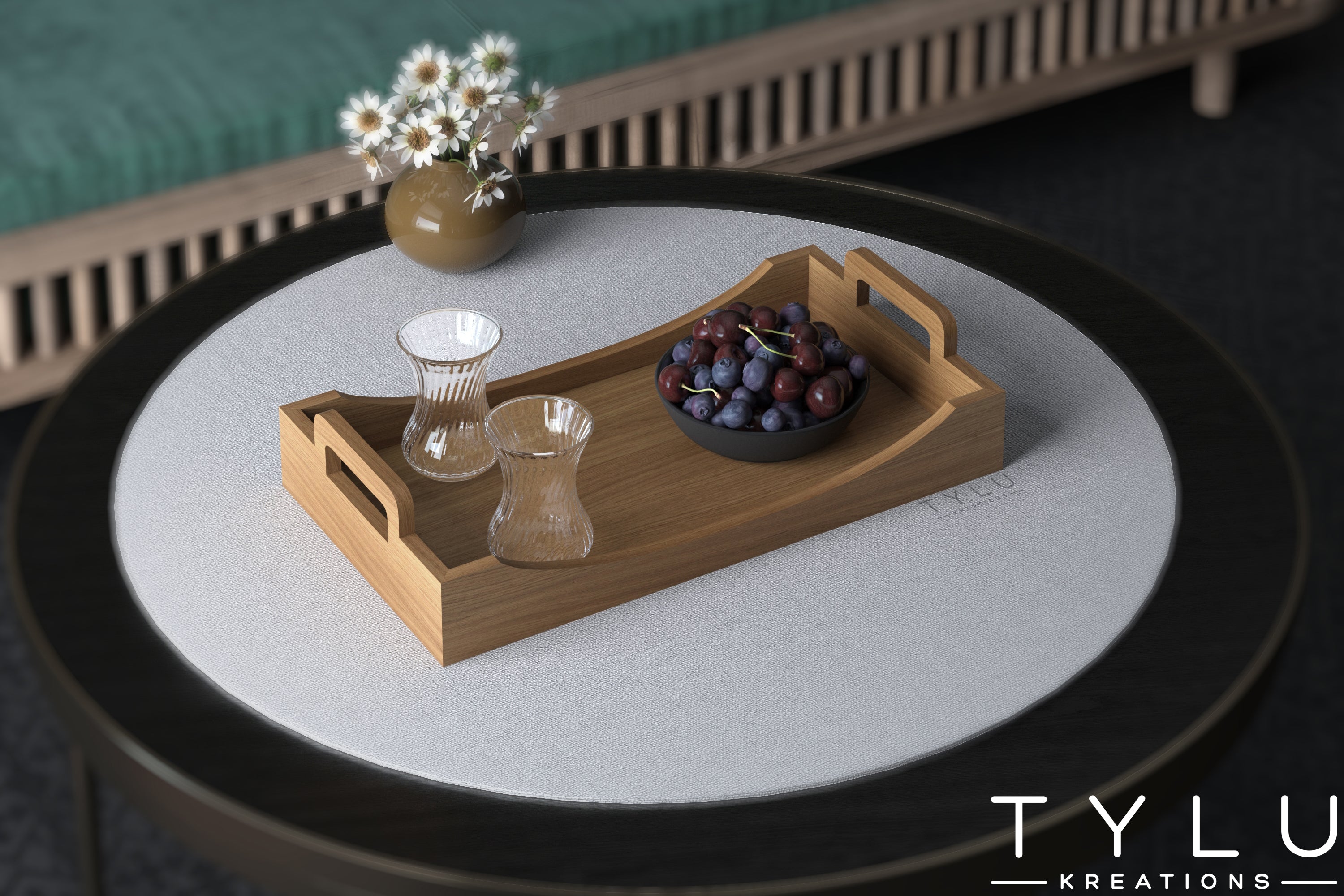 Wooden Serving Tray 3