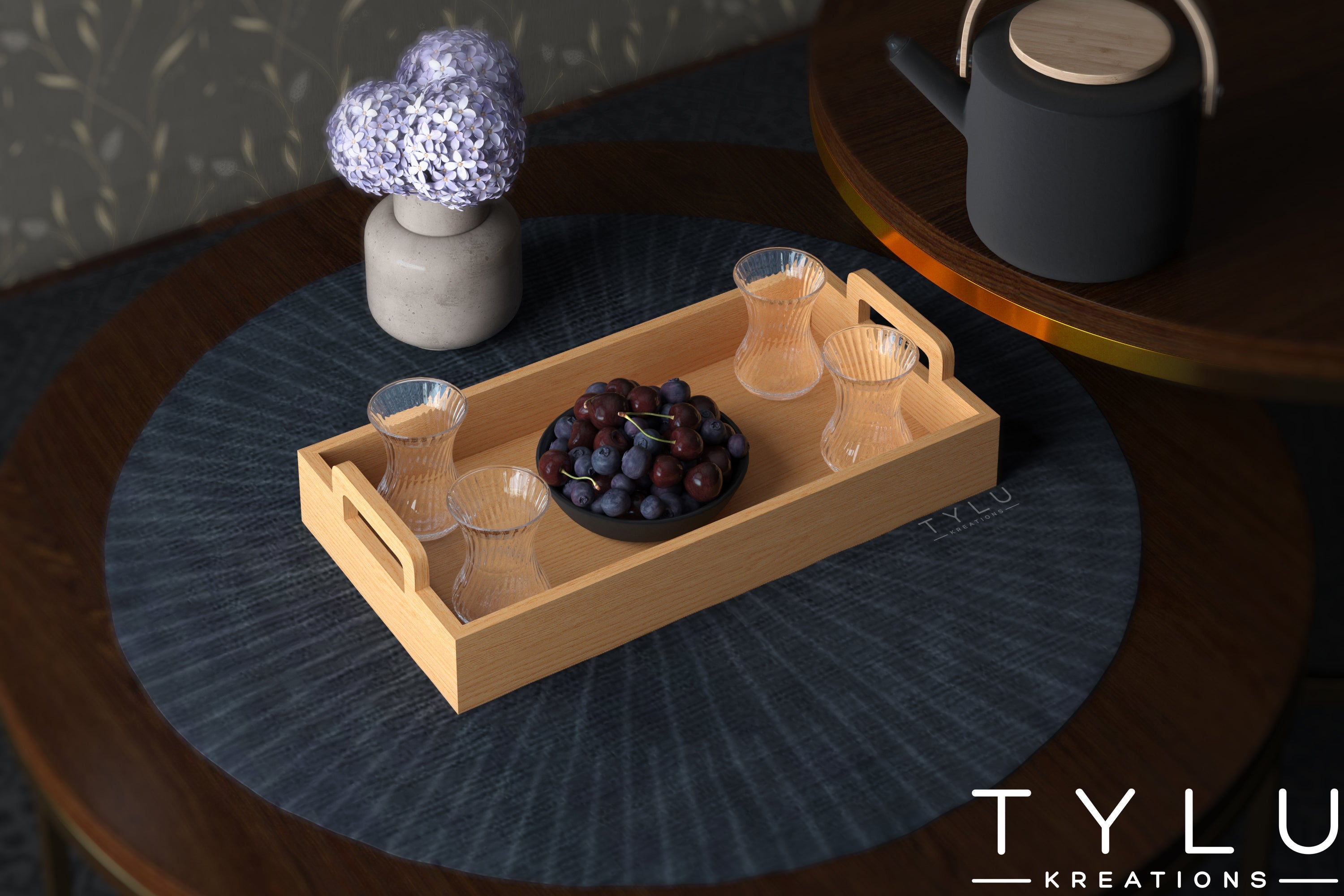 Wooden Serving Tray 4