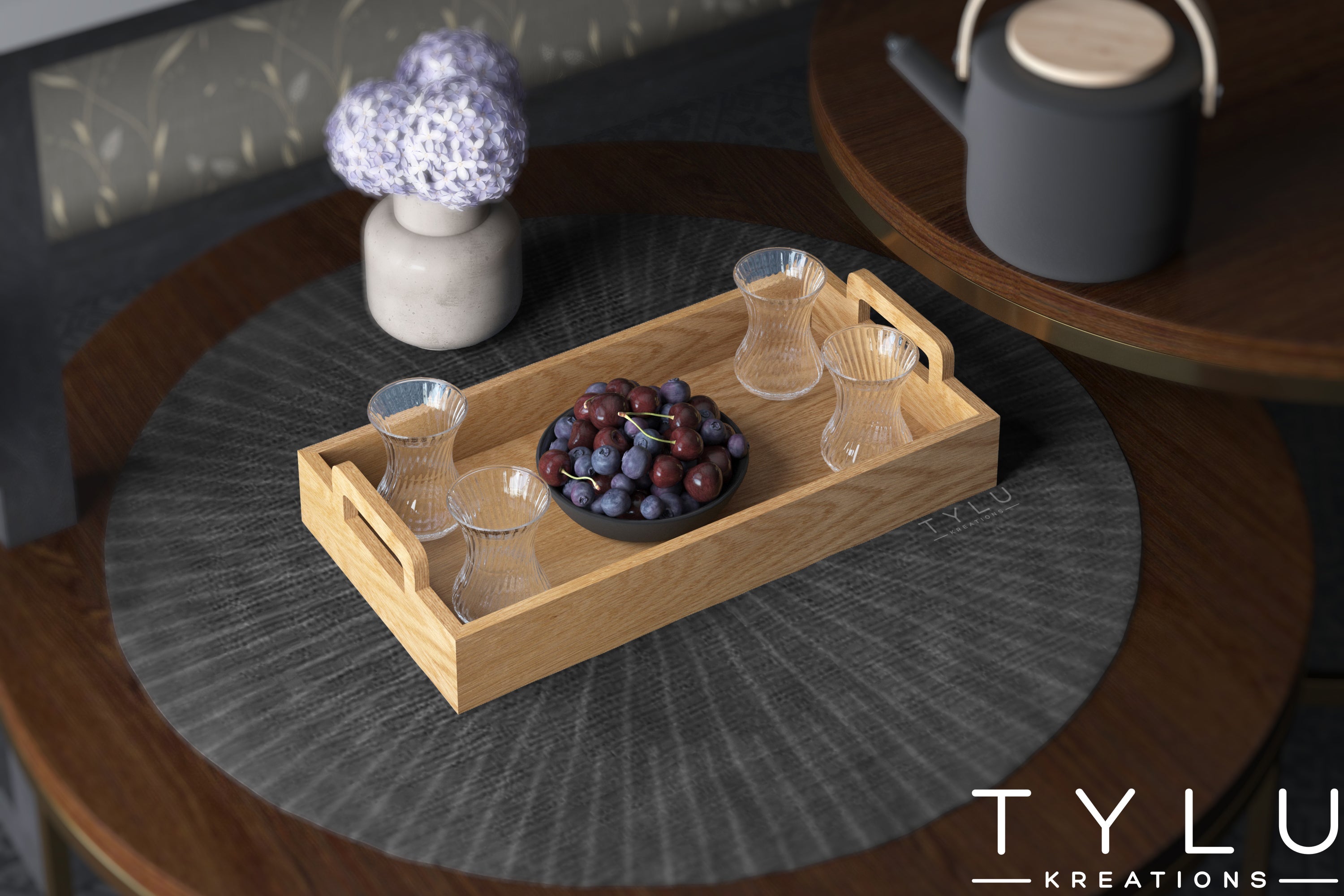 Wooden Serving Tray 4