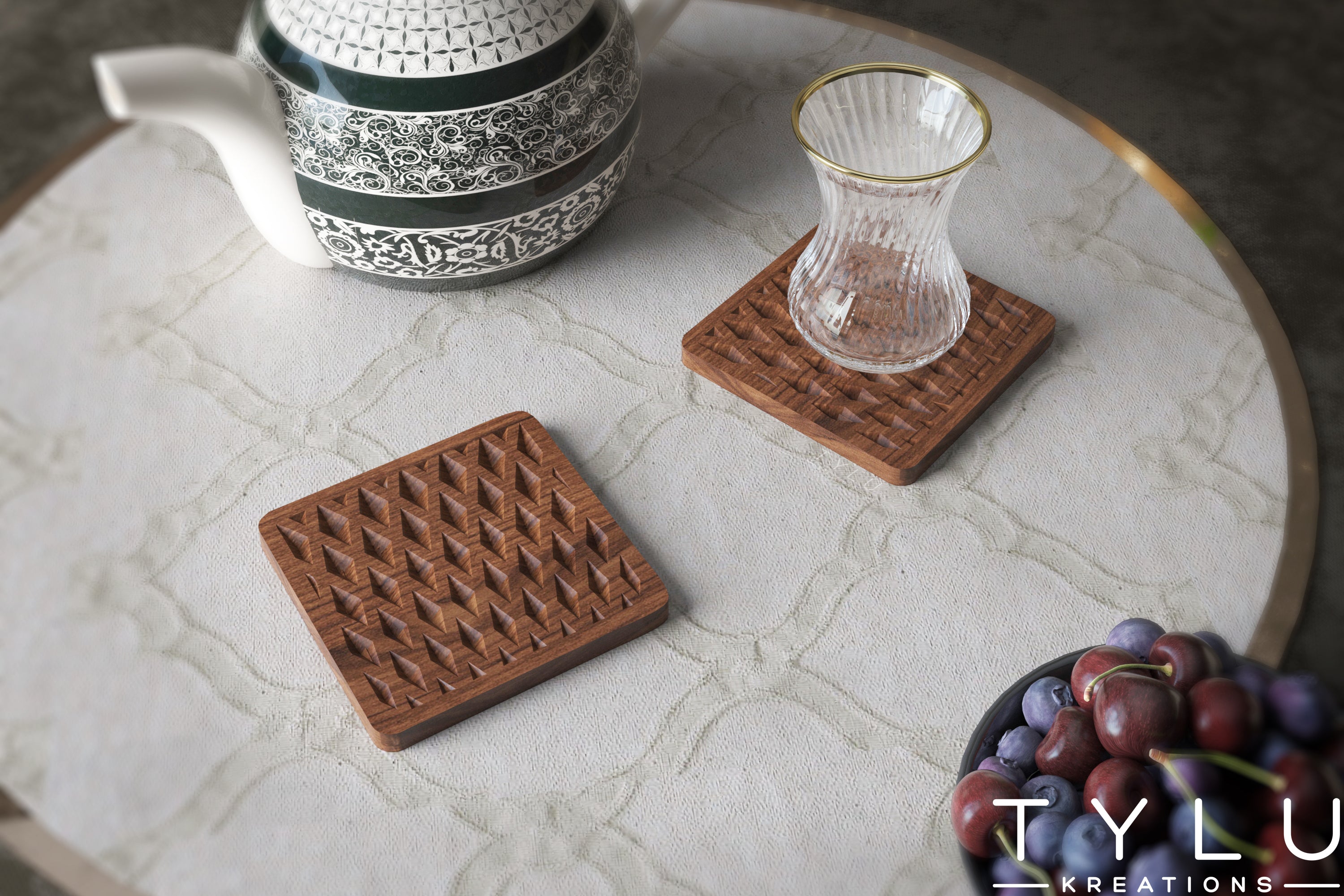 Diamond Coaster (Set of 2)