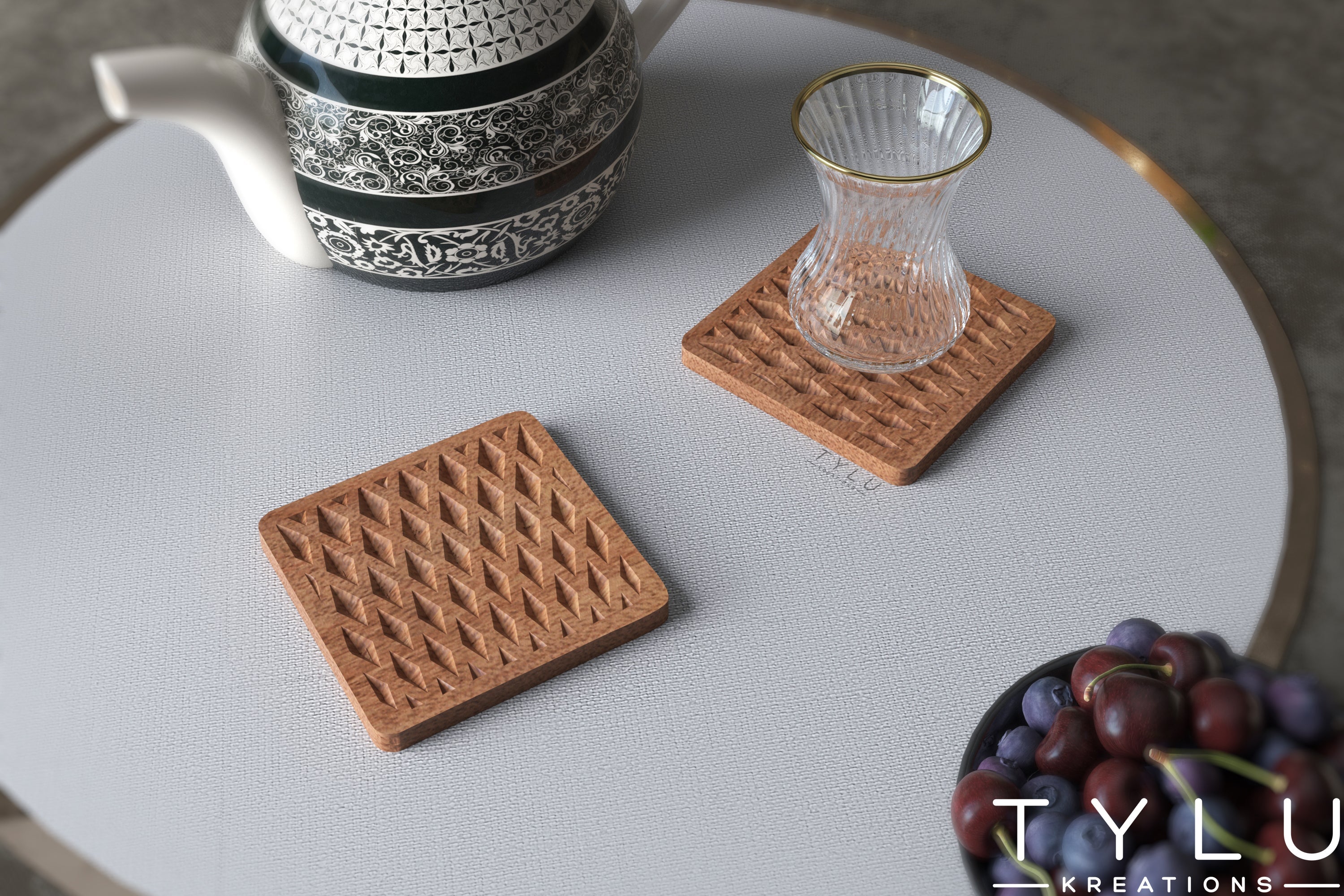 Diamond Coaster (Set of 2)