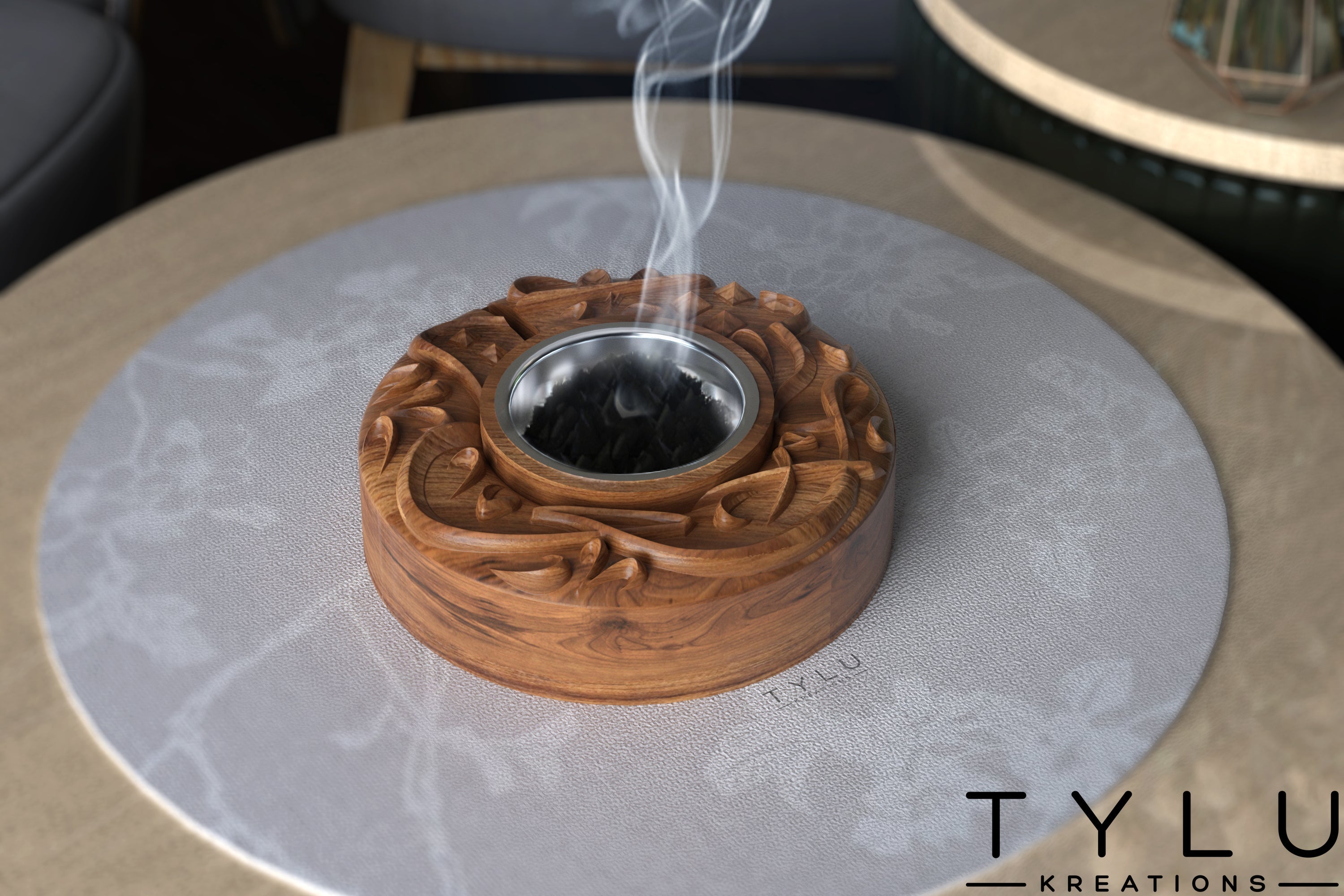 3D Round Madkhan Burner