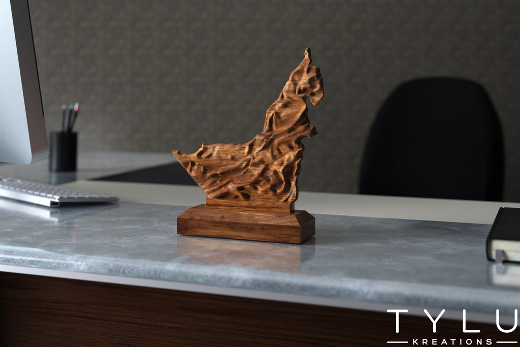 UAE Map Table Decor