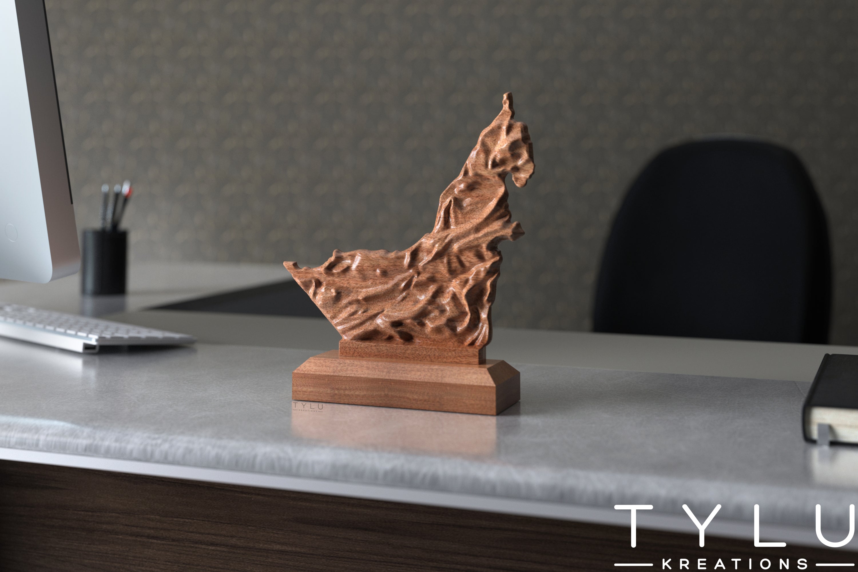 UAE Map Table Decor