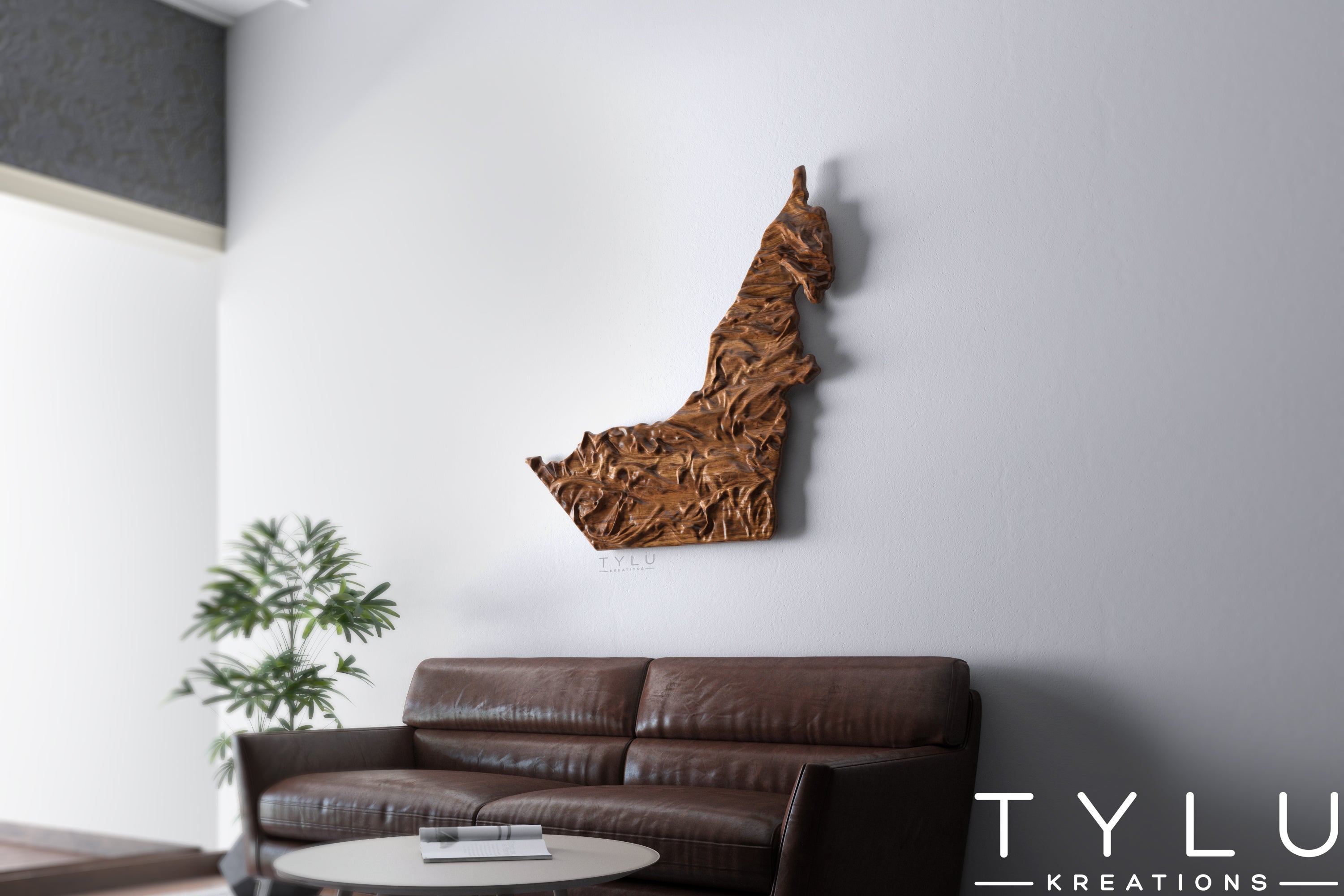 UAE Map Wall Art