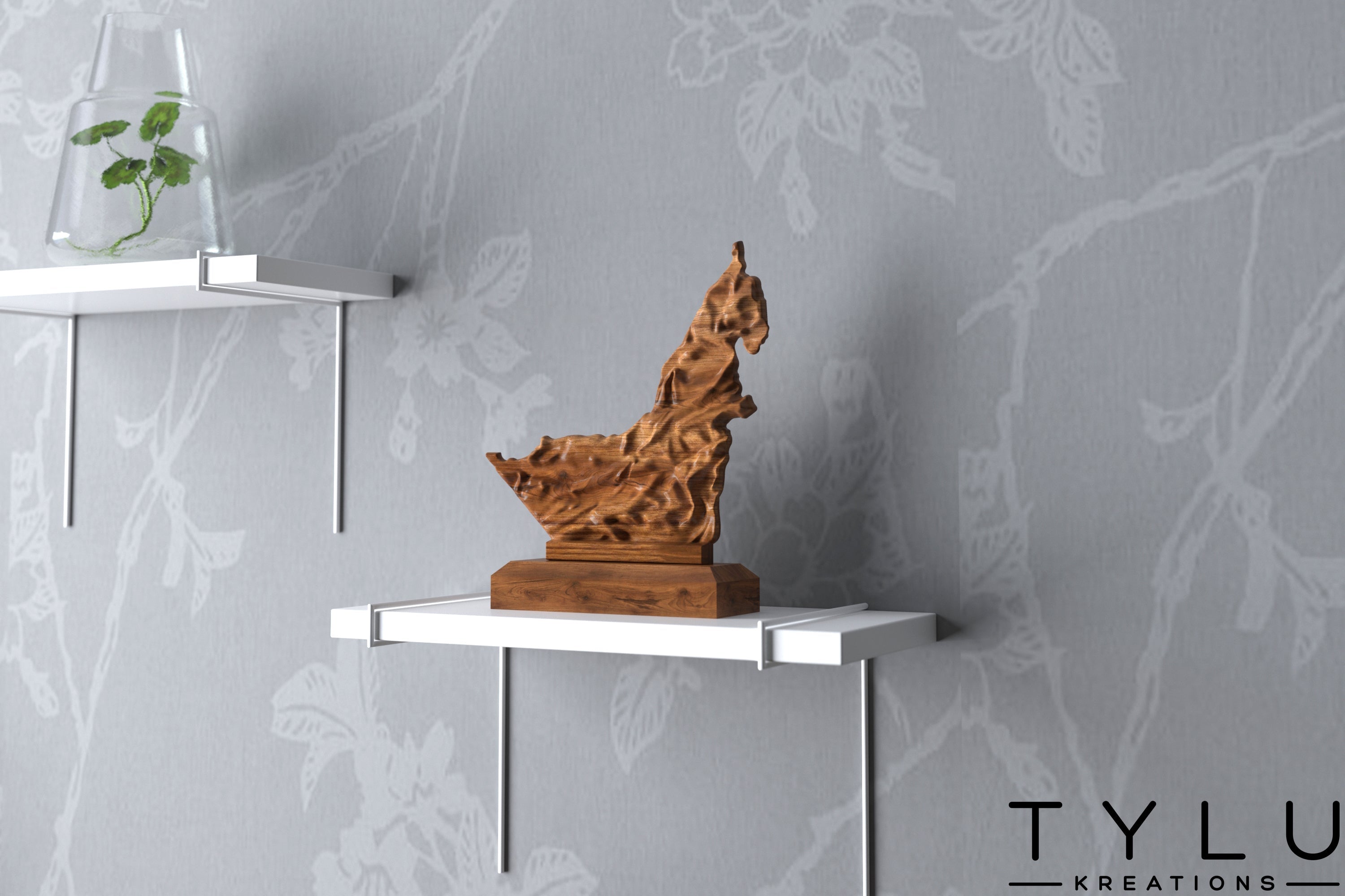 UAE Map Table Decor