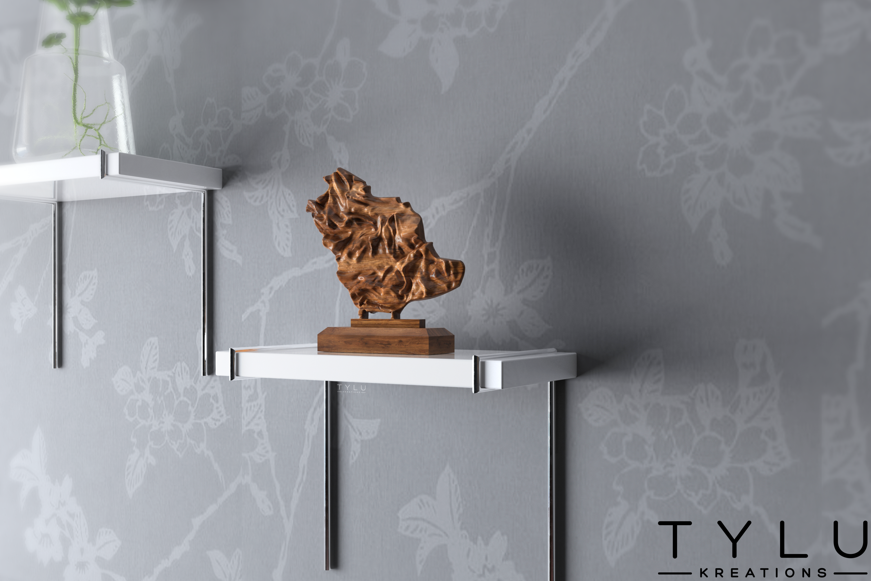 KSA Map Table Decor