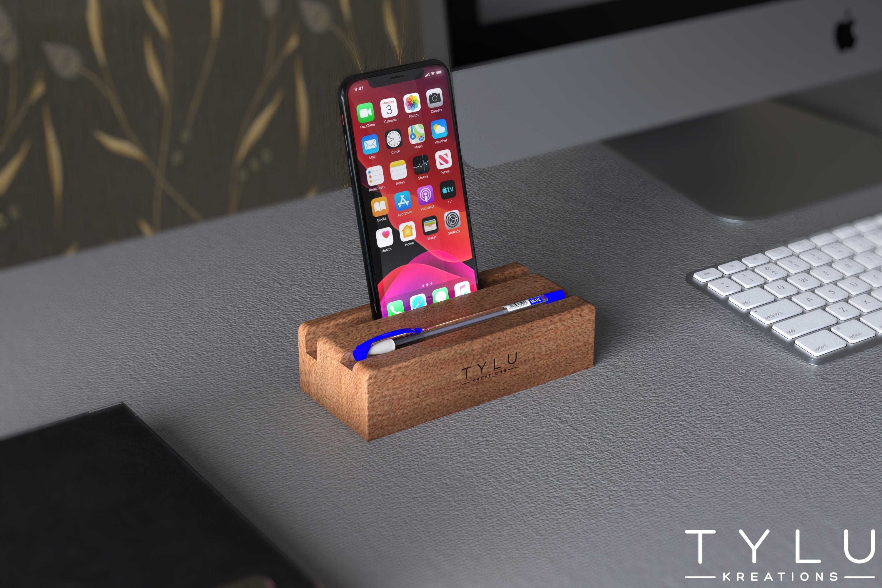 Block Phone Holder