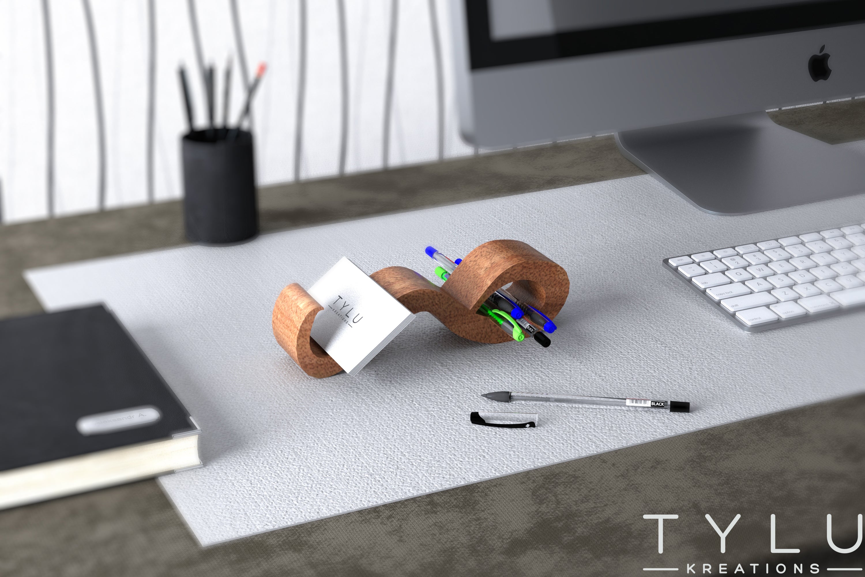 Letter Based Pen & Card Holder