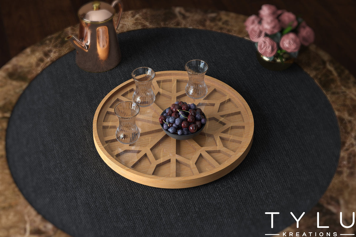 Round Serving Tray