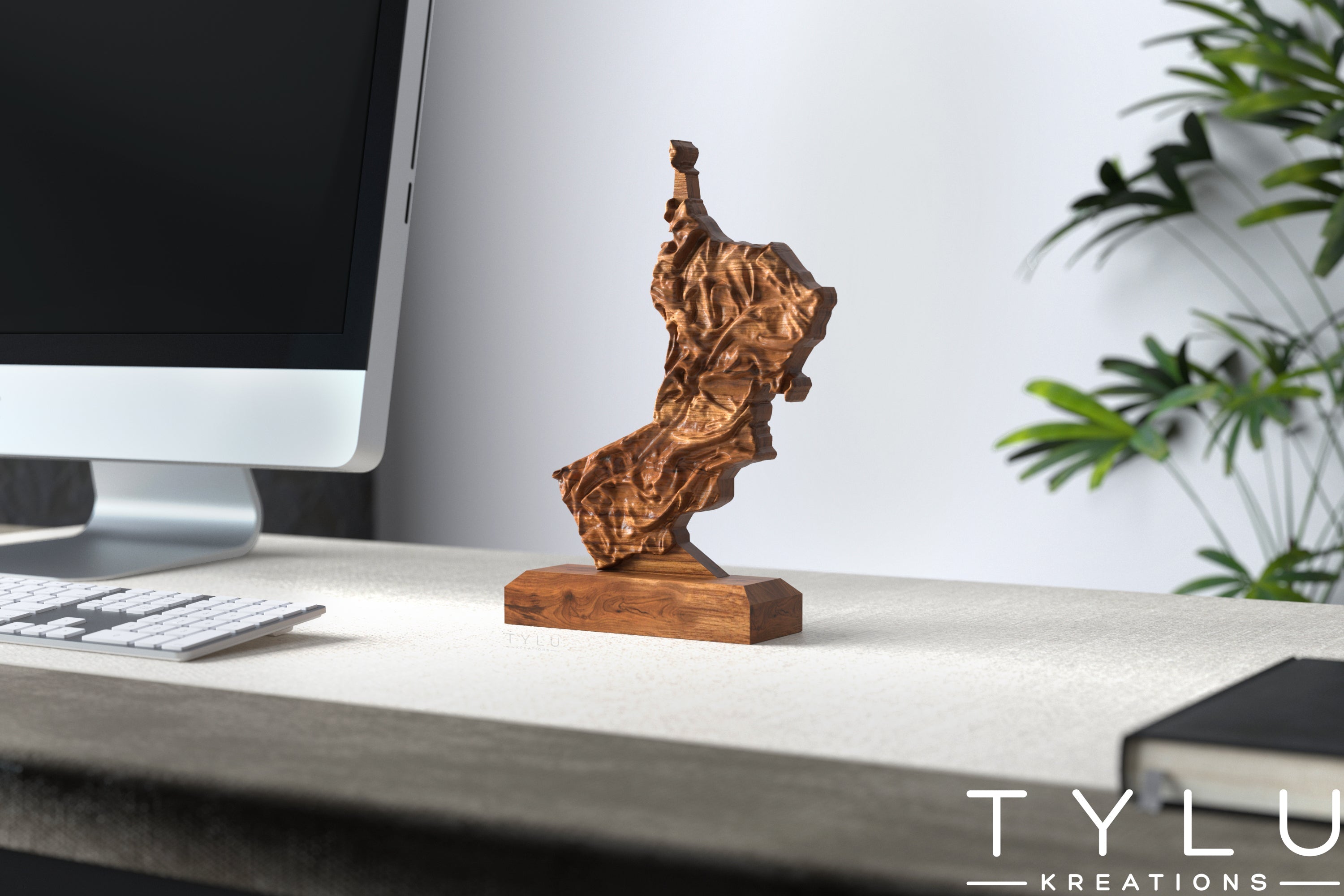 Oman Map Table Decor