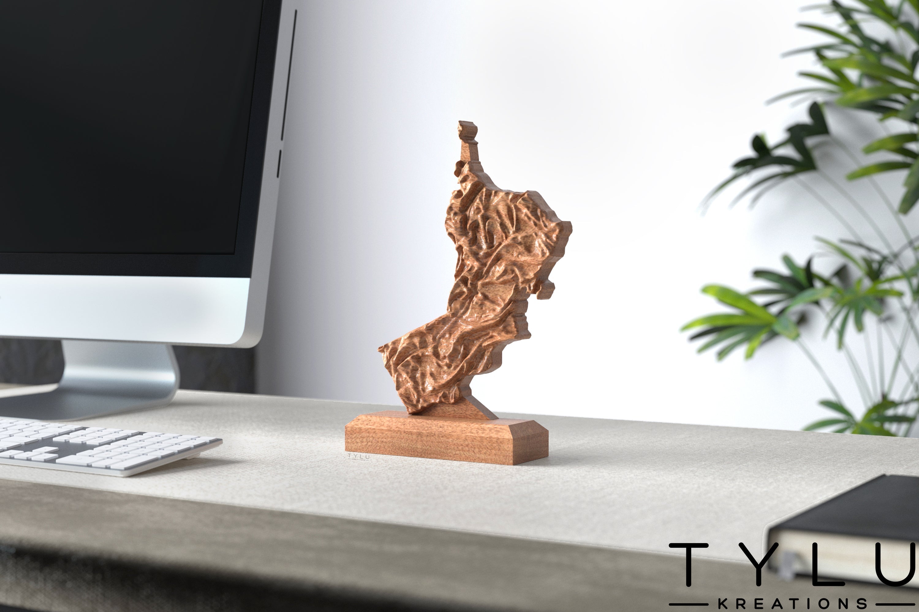 Oman Map Table Decor