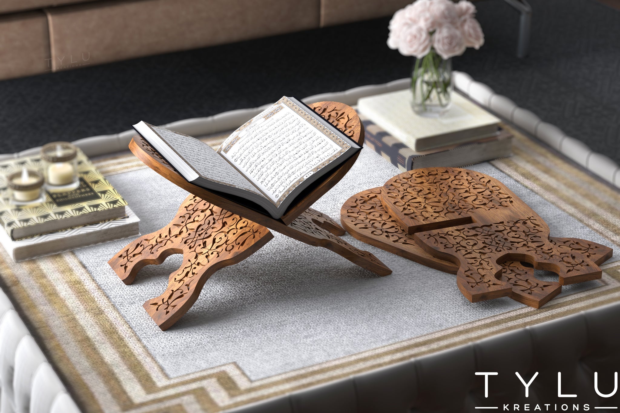 Patterned Quran Stand
