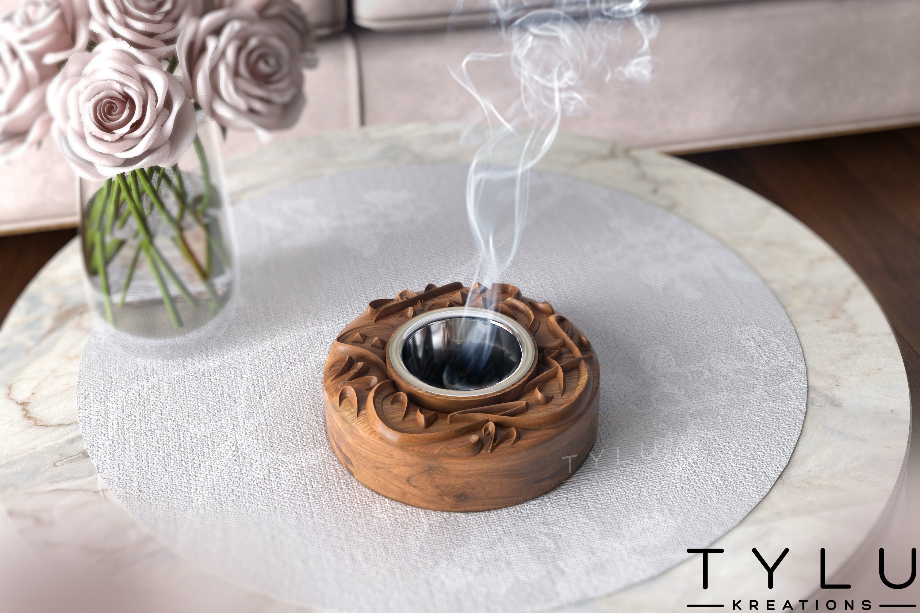 3D Round Madkhan Burner (Mini)