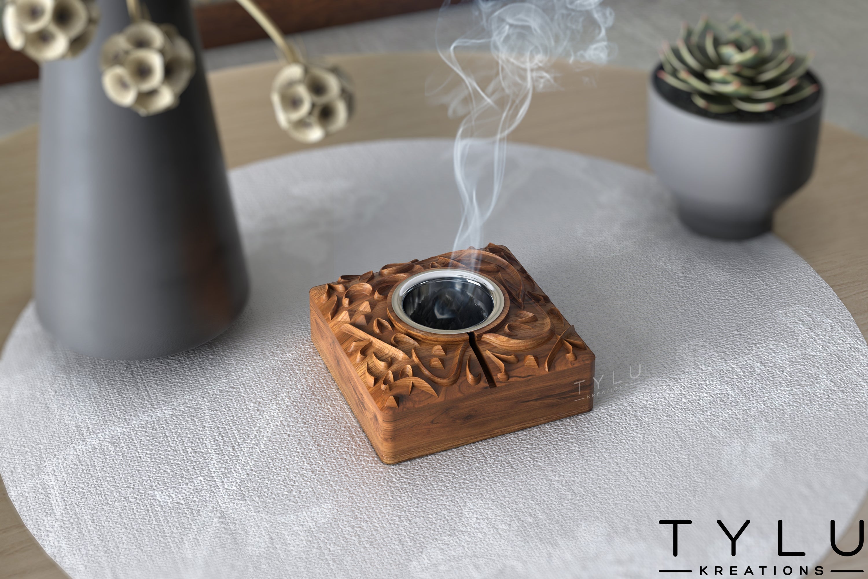 3D Square Madkhan Burner