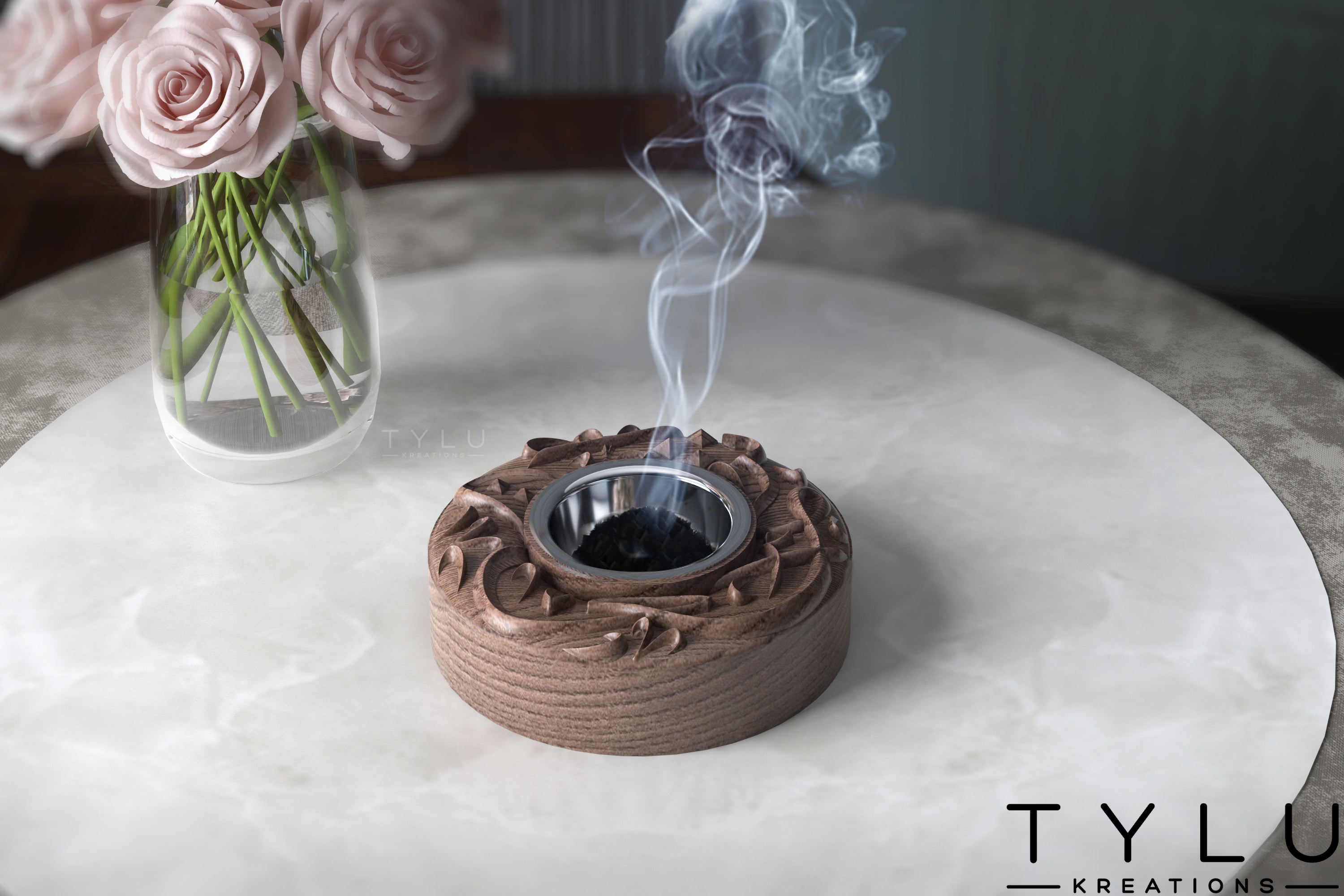 3D Round Madkhan Burner (Mini)