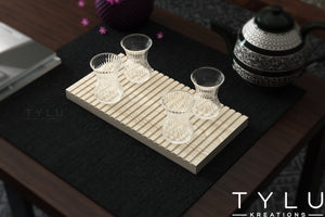 Groove Tray (White Wood)