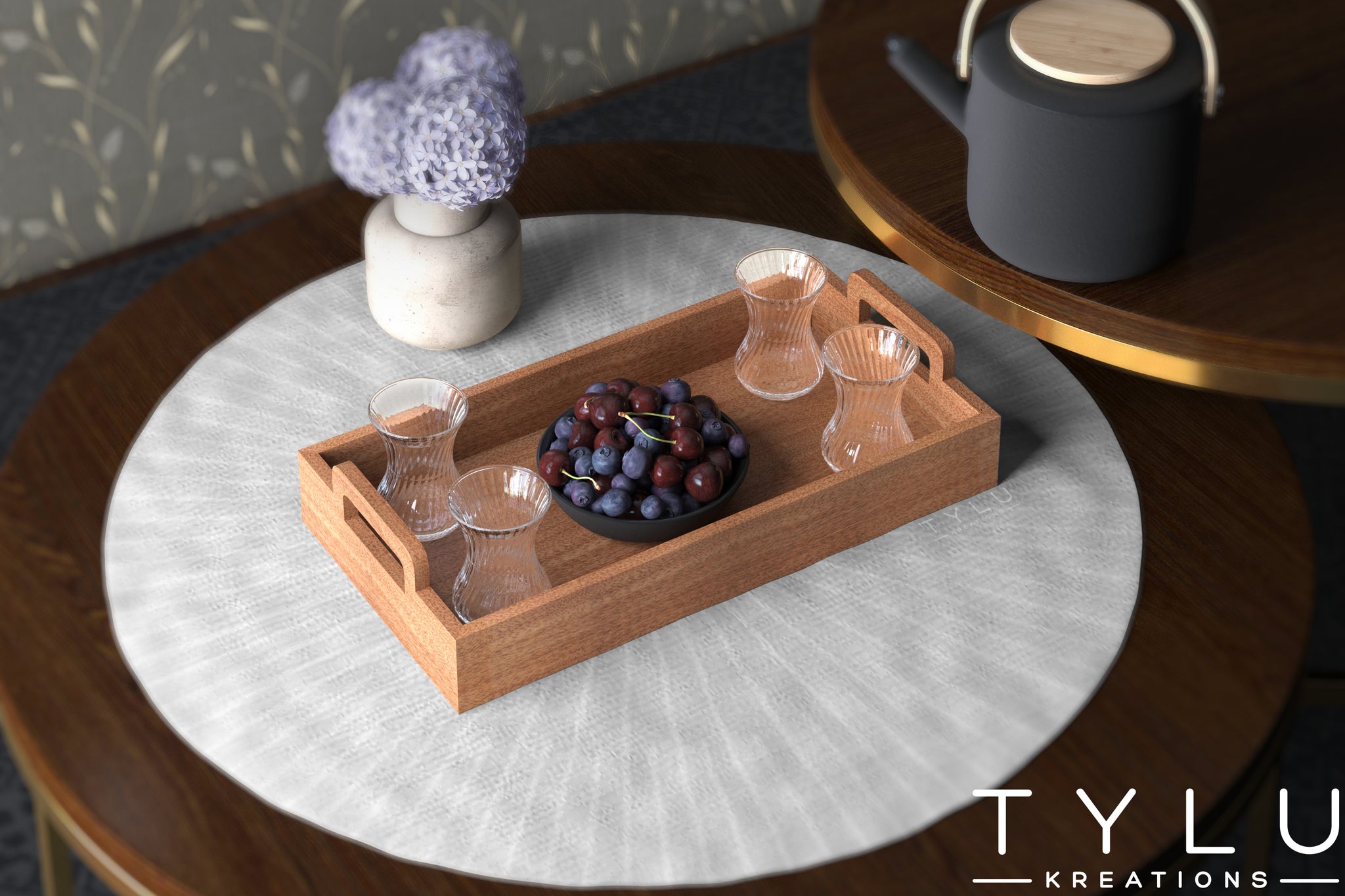 Wooden Serving Tray 4