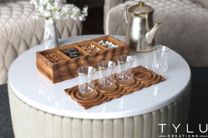 Linear Tray Set (Glasses Included)
